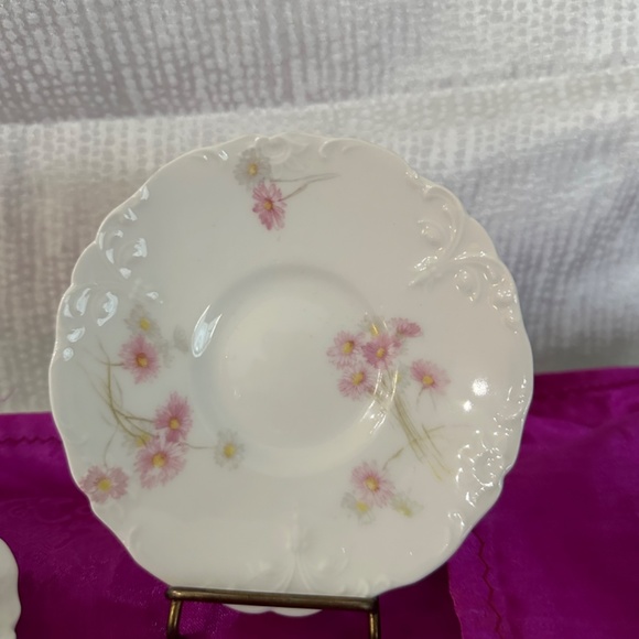 J.P. Limoges, antique, rare find, set of 2, demitasse cups with saucers. - Picture 4 of 11